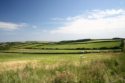 Image: Overlooking the Rally Field at Bagwell Farm, Weymouth, Dorset