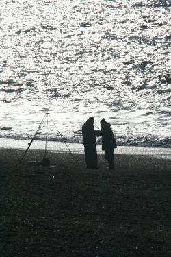 Image: Fishing from the Chesil